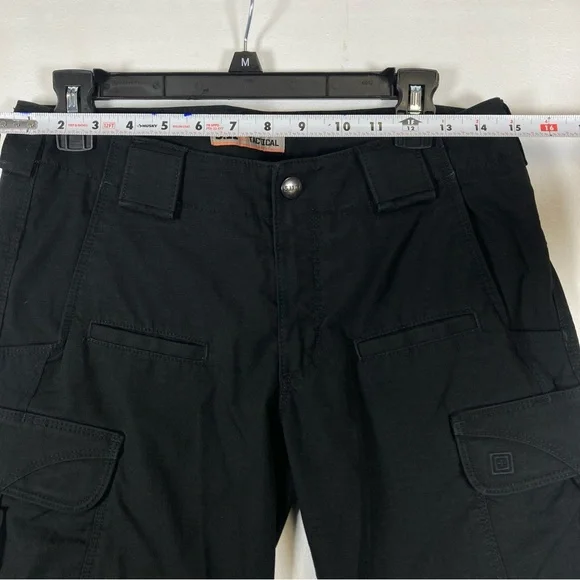 5.11 Tactical Series Cargo Pants Women's Black Utility Straight Size 8 Hiking - Picture 6 of 16